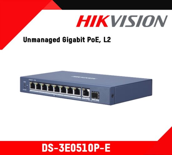 Hikvision 8 Port Gigabit PoE Switch DS-3E0510P-E/M